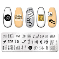 HKM-595859 Stainless Steel Nail Printing Plate for Professional Nail Art Creation