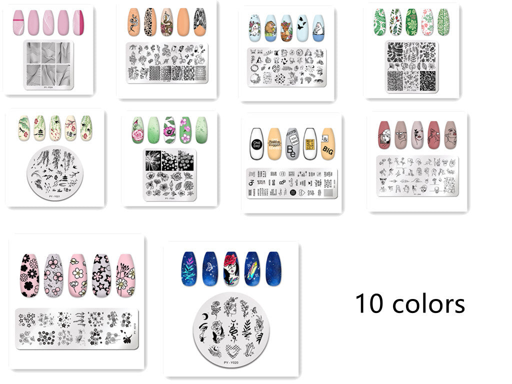 HKM-595859 Stainless Steel Nail Printing Plate for Professional Nail Art Creation