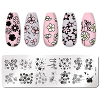 HKM-595859 Stainless Steel Nail Printing Plate for Professional Nail Art Creation
