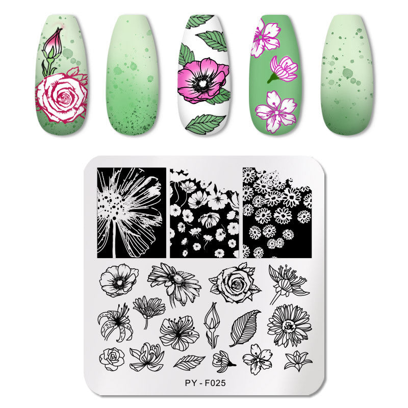 HKM-595859 Stainless Steel Nail Printing Plate for Professional Nail Art Creation