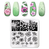 HKM-595859 Stainless Steel Nail Printing Plate for Professional Nail Art Creation