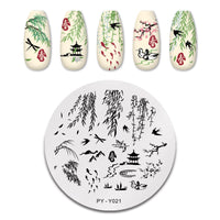 HKM-595859 Stainless Steel Nail Printing Plate for Professional Nail Art Creation