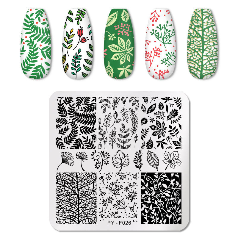 HKM-595859 Stainless Steel Nail Printing Plate for Professional Nail Art Creation