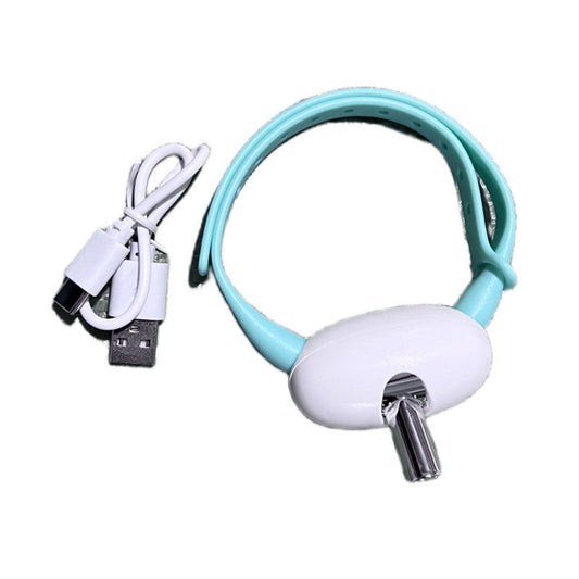 HKM-491859 Smart Interactive Laser Cat Collar - USB Rechargeable, Adjustable Length, Hands-Free Play Toy for Active Kittens