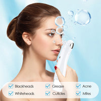 HKM-842131 Compact Electric Blackhead Remover with Water Tank Display and USB Charging