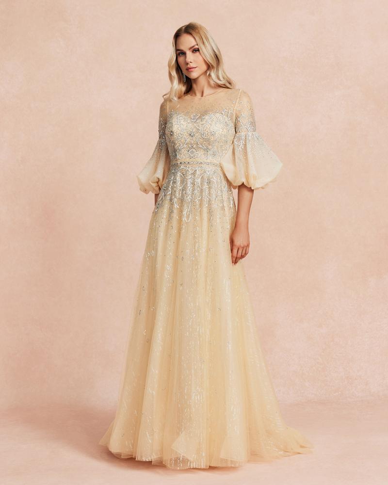 HKM-890835 Champagne Elegance Women's Dress - EZ25088