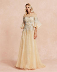 HKM-890835 Champagne Elegance Women's Dress - EZ25088