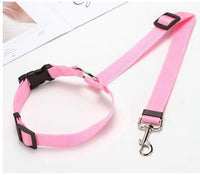 HKM-967891 Adjustable Multicolor Pet Seat Belt for Dogs & Cats - Safety Towing Rope with Quality Buckle