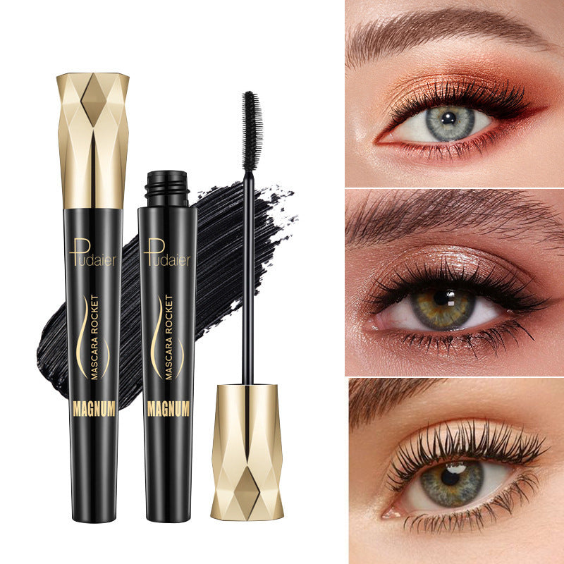 HKM-322259 4D Thick Curl Waterproof Mascara - Lengthening, Volumizing, Smudge-Proof Black Formula