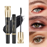 HKM-322259 4D Thick Curl Waterproof Mascara - Lengthening, Volumizing, Smudge-Proof Black Formula