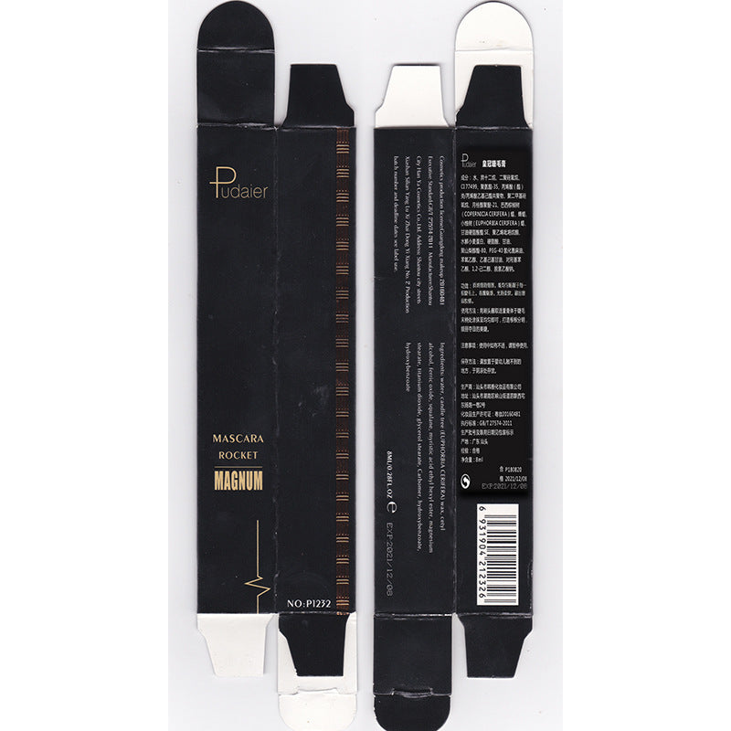 HKM-322259 4D Thick Curl Waterproof Mascara - Lengthening, Volumizing, Smudge-Proof Black Formula