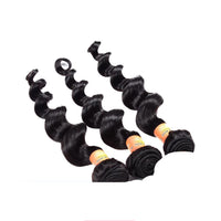 HKM-338259 Medium Length Curly Human Hair Curtain for All Skin Tones and Face Types