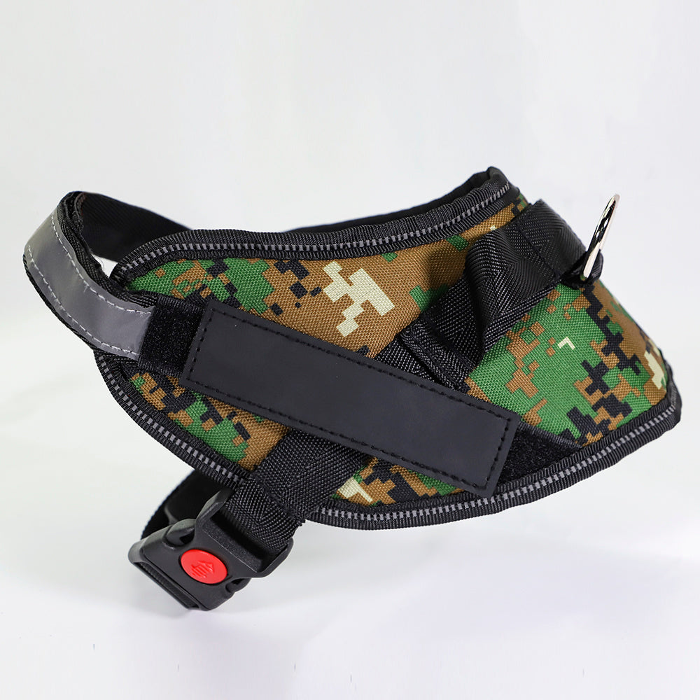 HKM-031443 Nylon Dog Chest Harness - Adjustable Sizes XS to XXL for Comfort and Control