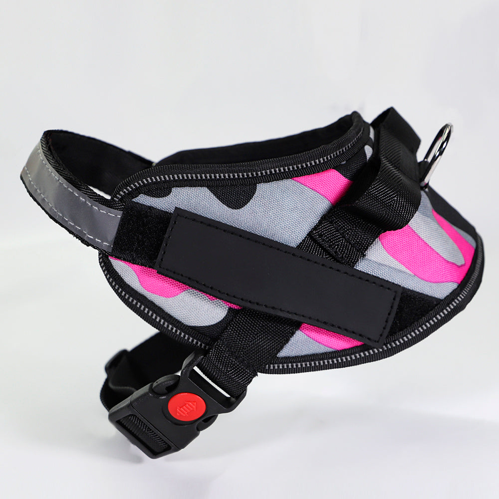 HKM-031443 Nylon Dog Chest Harness - Adjustable Sizes XS to XXL for Comfort and Control