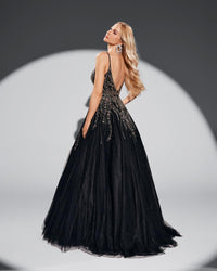 HKM-168787 Elegant Black Evening Gown for Special Occasions - Model EZ25061