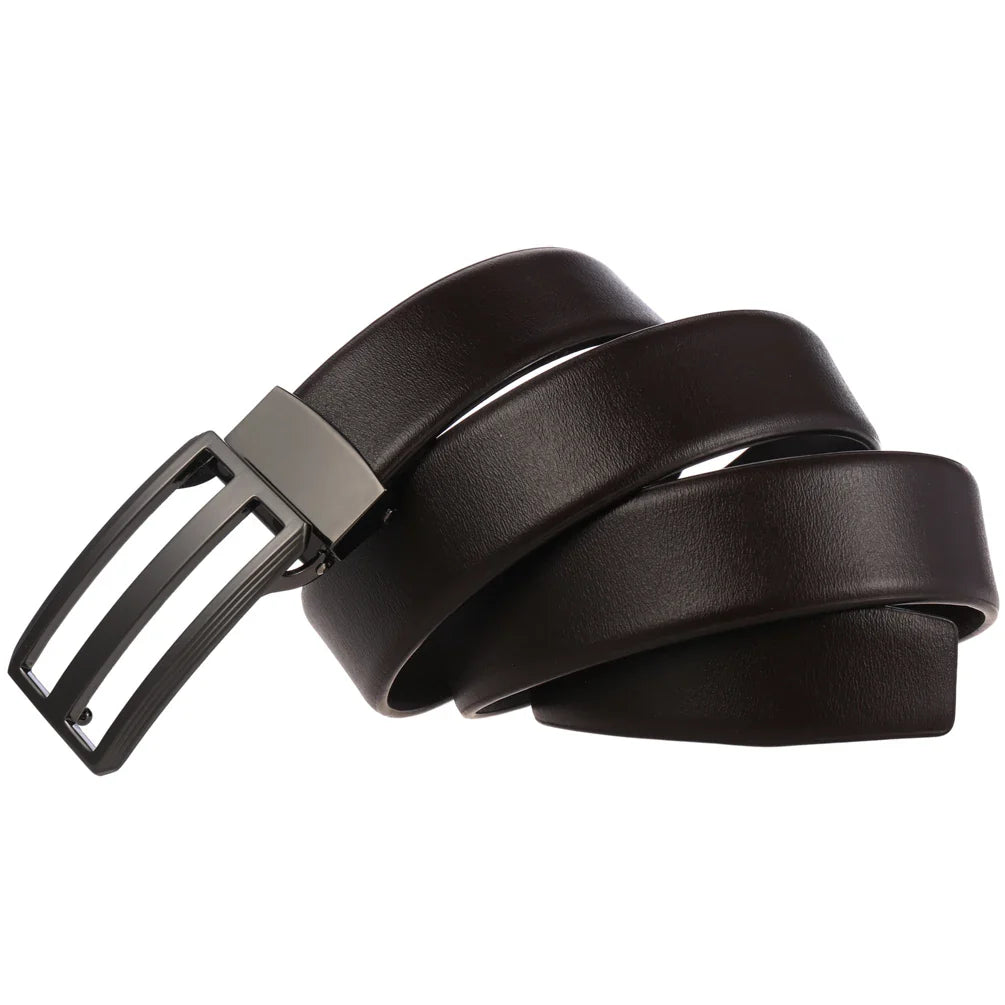 HKM-671827 Genuine Leather Casual Belt with Adjustable Holes - Model LY35-0302-4