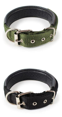 HKM-453331 Durable Nylon Dog Collar for Small to Medium-Sized Dogs in Multiple Sizes: Blue, Black, Red, Green