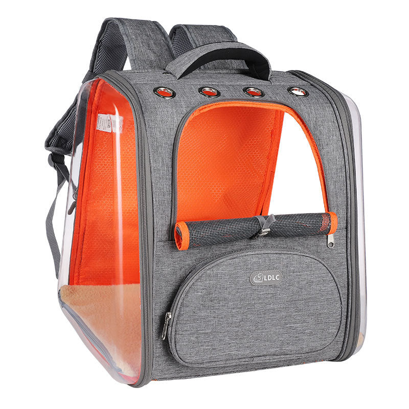 JMT-021898 Clear Pet Backpack with Transparent Window for Safe Travel