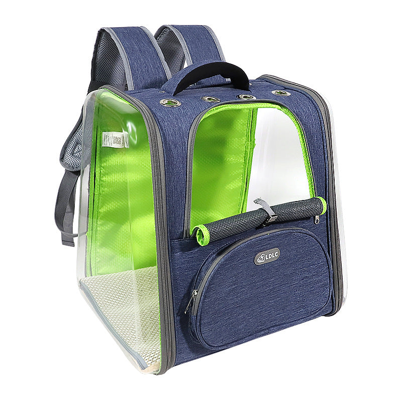 JMT-021898 Clear Pet Backpack with Transparent Window for Safe Travel