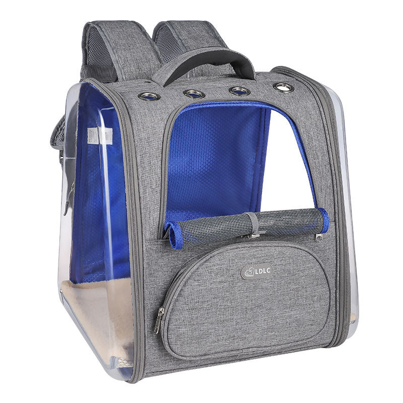 JMT-021898 Clear Pet Backpack with Transparent Window for Safe Travel
