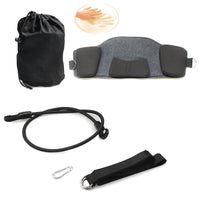 HKM-312723 Neck Hammock for Relaxation and Pain Relief - Soft Polyester and Leather Design with Memory Foam Support