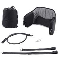 HKM-312723 Neck Hammock for Relaxation and Pain Relief - Soft Polyester and Leather Design with Memory Foam Support