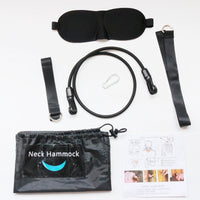 HKM-312723 Neck Hammock for Relaxation and Pain Relief - Soft Polyester and Leather Design with Memory Foam Support