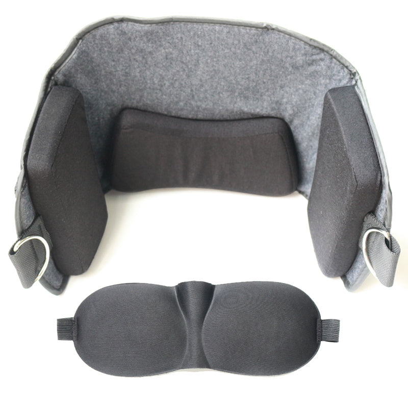 HKM-312723 Neck Hammock for Relaxation and Pain Relief - Soft Polyester and Leather Design with Memory Foam Support