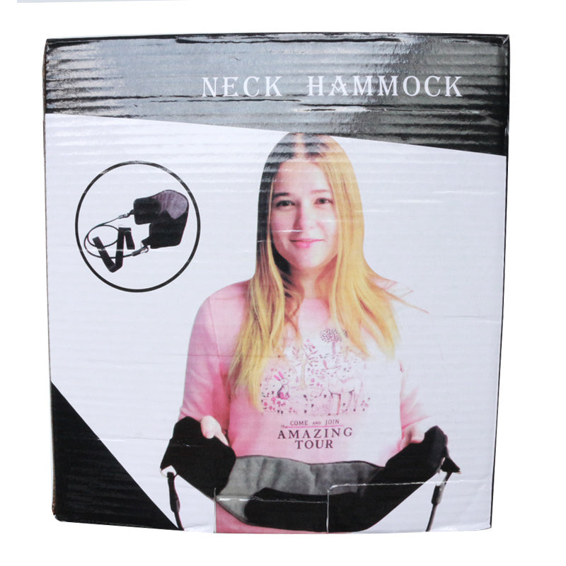 HKM-312723 Neck Hammock for Relaxation and Pain Relief - Soft Polyester and Leather Design with Memory Foam Support
