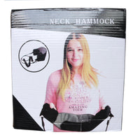 HKM-312723 Neck Hammock for Relaxation and Pain Relief - Soft Polyester and Leather Design with Memory Foam Support