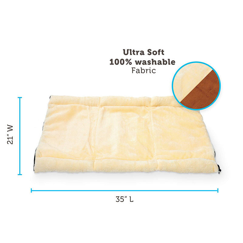 HKM-986131 Foldable Light Brown Pet Nest for Dogs, Durable Cloth Design, Size 83*52 cm