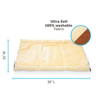 HKM-986131 Foldable Light Brown Pet Nest for Dogs, Durable Cloth Design, Size 83*52 cm