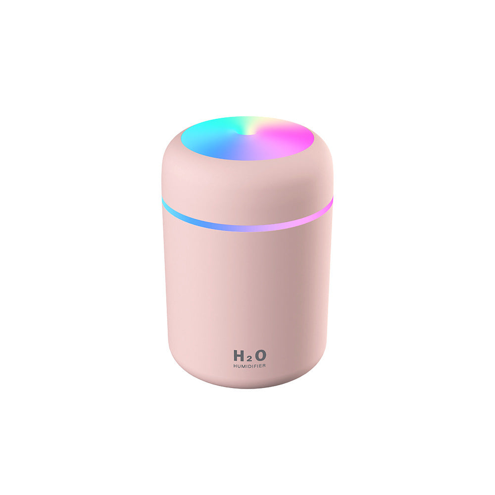 KTX-584531 300ml Portable Cool Mist Humidifier with Multicolor LED Light and Auto Shut-Off