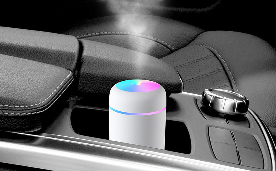 KTX-584531 300ml Portable Cool Mist Humidifier with Multicolor LED Light and Auto Shut-Off