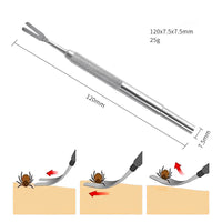 HKM-630675 Professional Stainless Steel Tick Removal Tool for Cats and Dogs