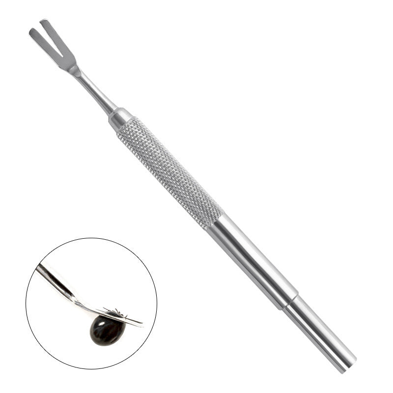 HKM-630675 Professional Stainless Steel Tick Removal Tool for Cats and Dogs