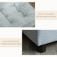 HKM-803027 Luxury Small Dog Bed with Hidden Storage and Soft Foam Cushion for Comfort, Modern Pet Furniture in Grey