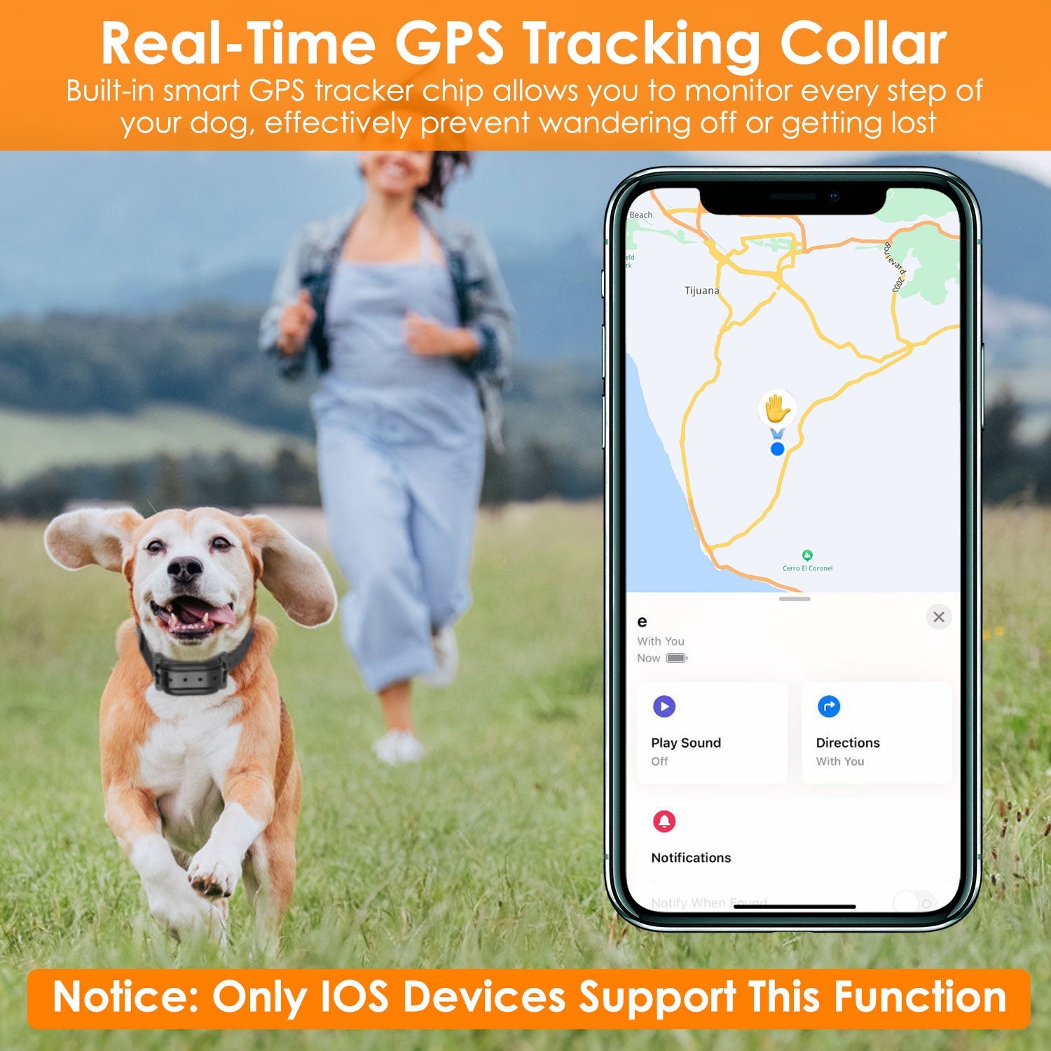 JMT-023178 Wireless Electric Dog Fence System with GPS Monitoring for Small to Large Dogs