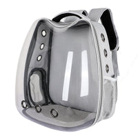 HKM-693843 Transparent Portable Cat Backpack with Cat Ear Design - Ideal for Travel and Outdoor Adventures