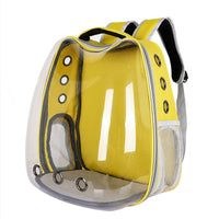 HKM-693843 Transparent Portable Cat Backpack with Cat Ear Design - Ideal for Travel and Outdoor Adventures