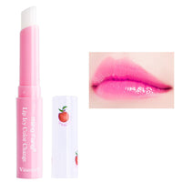 HKM-907475 Peach Color Changing Lip Balm with Vitamin E for Moisturized Lips