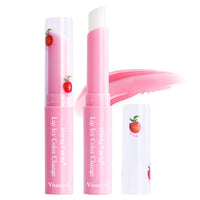 HKM-907475 Peach Color Changing Lip Balm with Vitamin E for Moisturized Lips