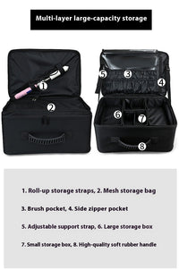 HKM-576851 Professional Outdoor Makeup Storage Bag in Wear-Resistant Oxford Cloth