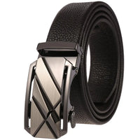 HKM-389267 Men's Leather Business Belt - Model LY180-596-5, Durable and Stylish Accessory