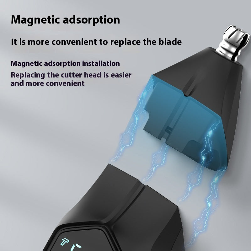 HKM-497171 5-in-1 Men's Hair Clipper with Magnetic Cutter Head and Dual Power System