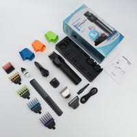 HKM-497171 5-in-1 Men's Hair Clipper with Magnetic Cutter Head and Dual Power System