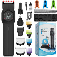 HKM-497171 5-in-1 Men's Hair Clipper with Magnetic Cutter Head and Dual Power System