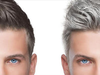 HKM-756499 Silver Gray Hair Pomade for Short Hair - Easy to Manage, Strong Grip and Washable