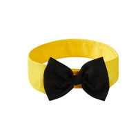 HKM-388115 Adjustable Velcro Bow Tie Pet Collar in Black and Yellow, Red and Yellow, Black and White, Red and White