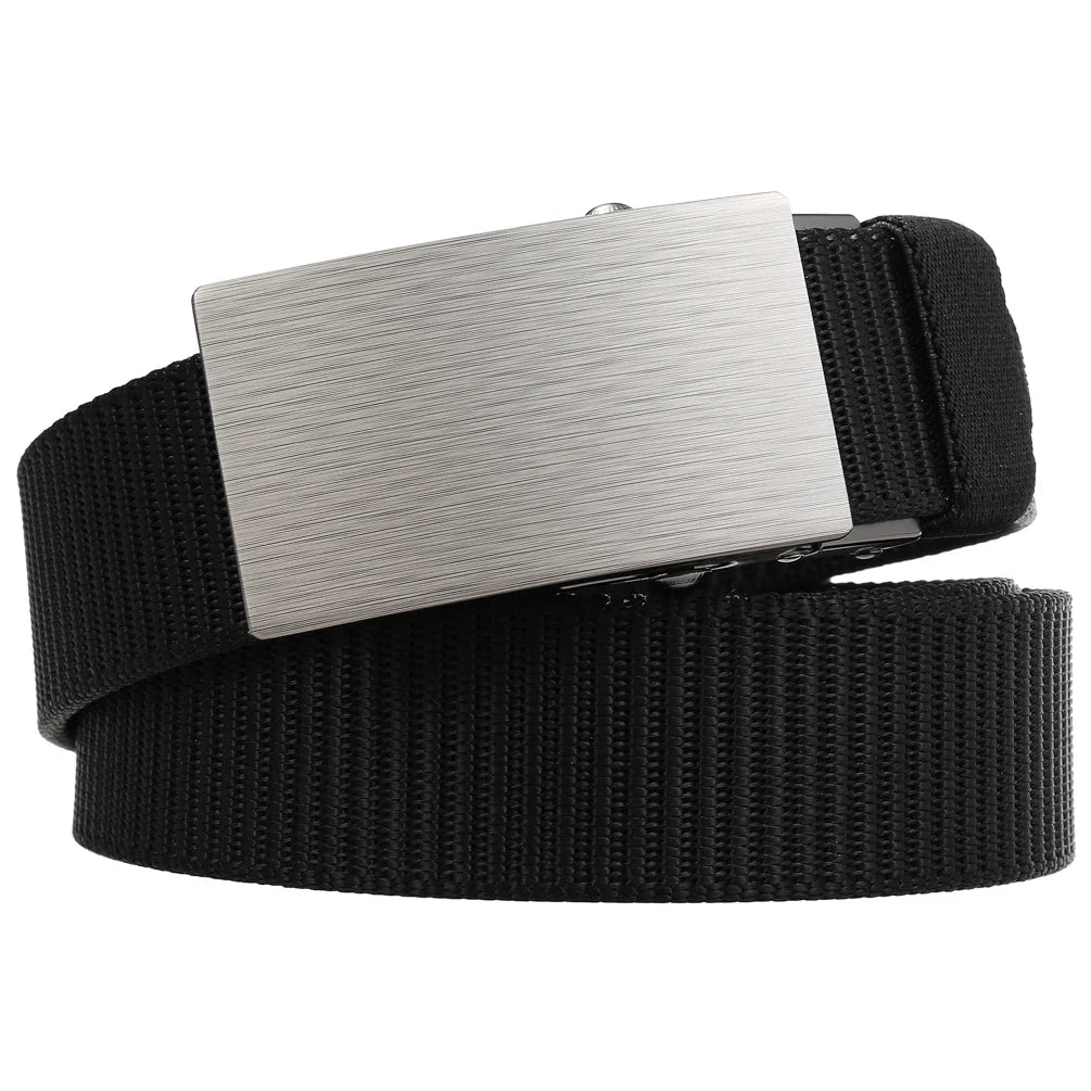 HKM-060435 Nylon Braided Slide Belt for Men - Adjustable, Stylish & Durable Design